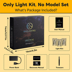 Kyglaring light kit, side view adds dramatic lighting to Time Machine