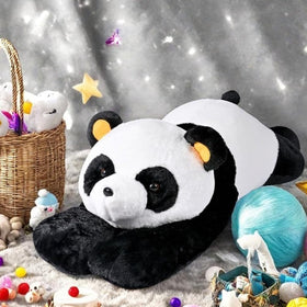 Labauxite panda pillow vacuum-packed, simple rejuvenation after unpacking.