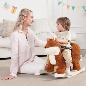 Labebe fox rocking horse 3-point harness grows with baby