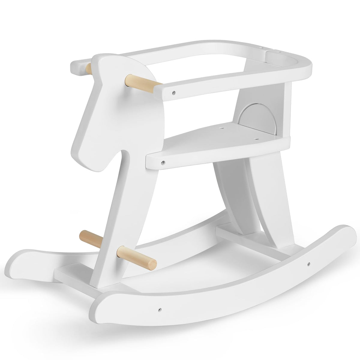 Labebe old-school rocking horse brings nostalgia and independent play.