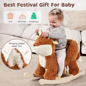 Labebe fox rocker setup in a cozy playroom supports imaginative play