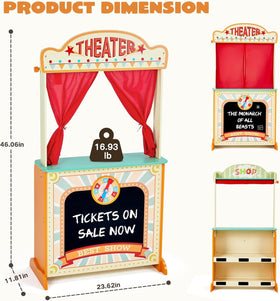 labebe puppet theater lemonade stand on reverse side sparks role-play