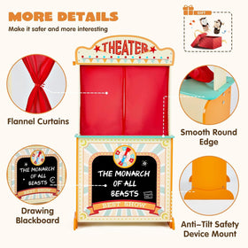 labebe puppet theater side-store shelving enables pretend shopping