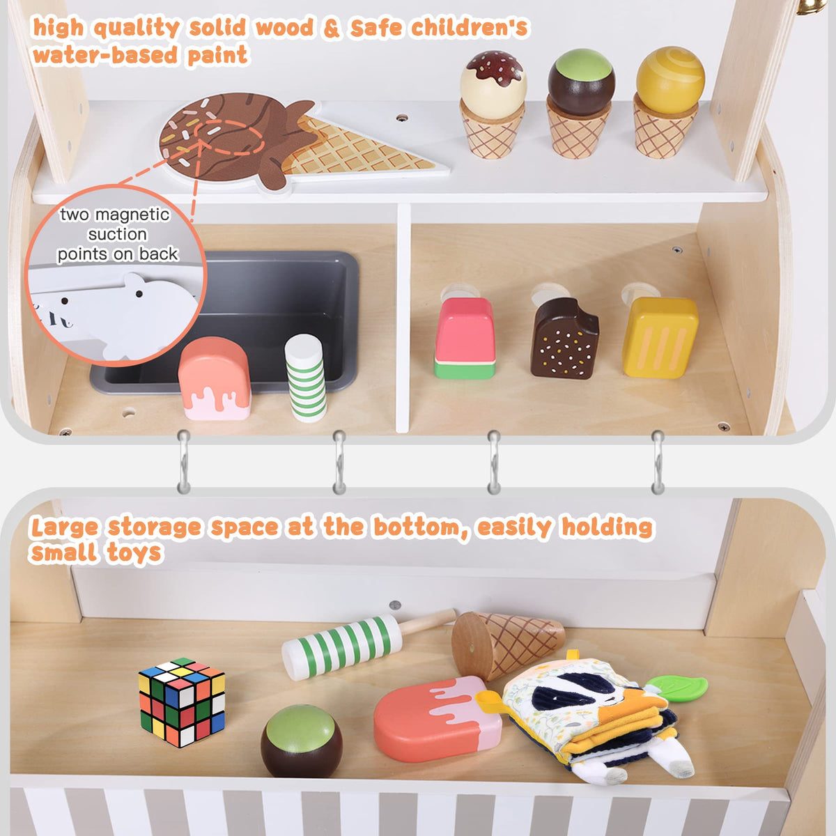 Labebe reversible chalkboard invites doodles and menu customization during play.