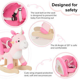Labebe plush pink unicorn fabric is soft and durable for hours of play.