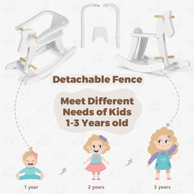 Labebe solid wood construction offers sturdy, dependable rocking sessions.