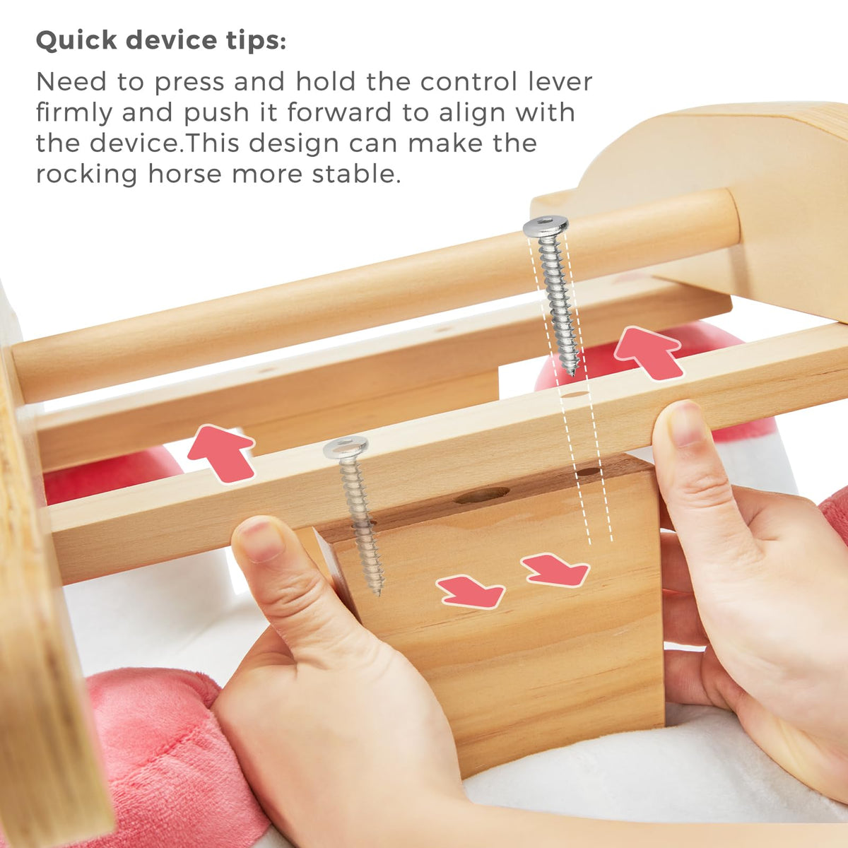 Labebe unicorn rocker in use with a child enjoying gentle rocking.