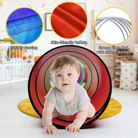Labeol Kids Play Tunnel colorful design for backyard and classroom play.