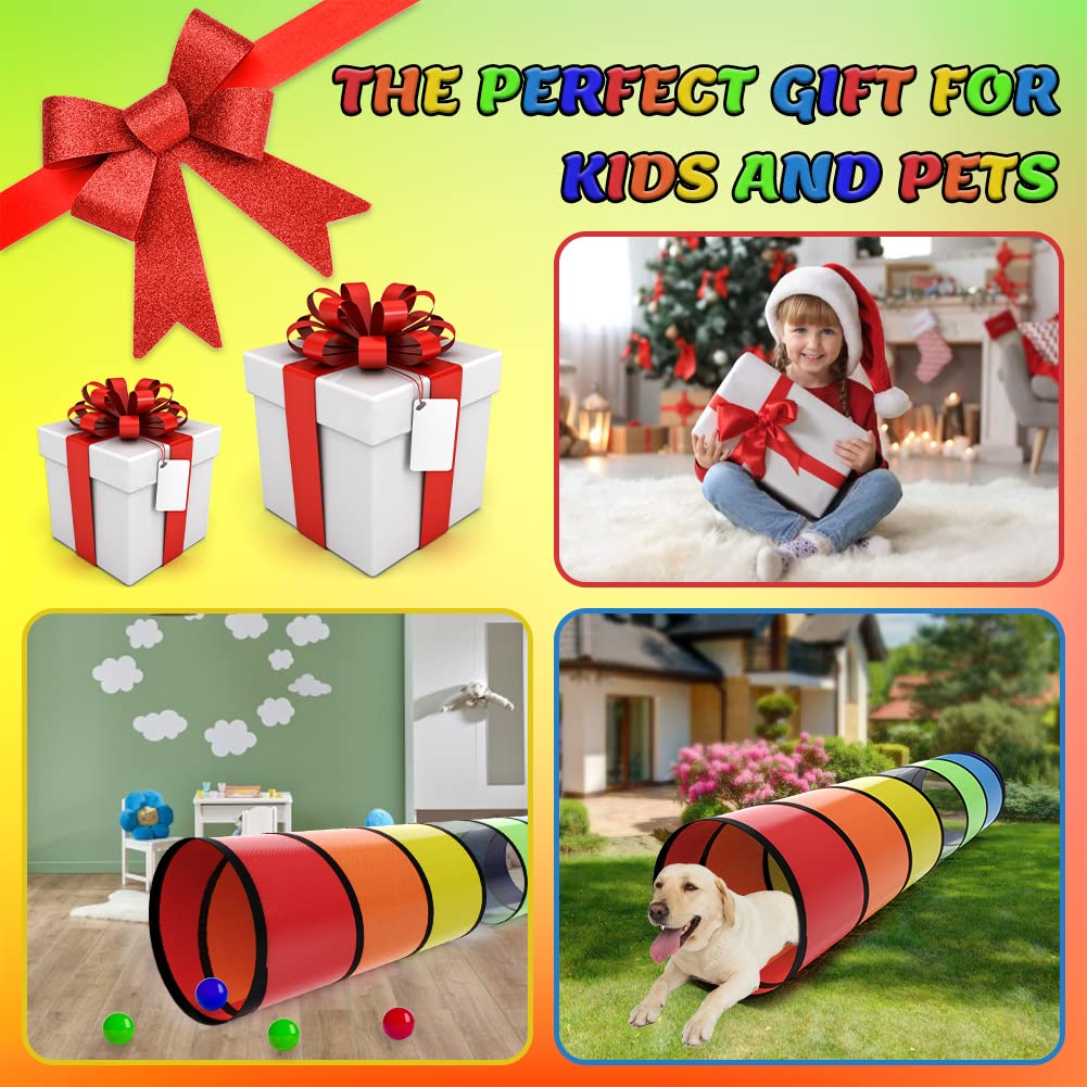 Labeol Kids Play Tunnel supports multi-use fun with pets and toddlers.