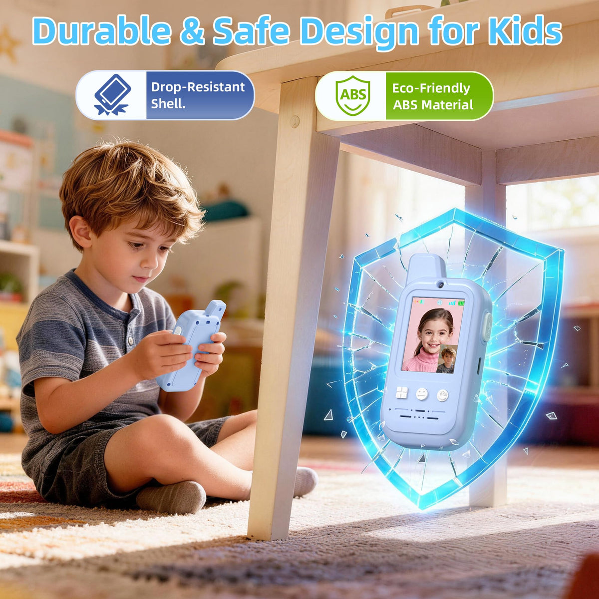 Labzuka durable ABS kids walkie talkies designed for daily use