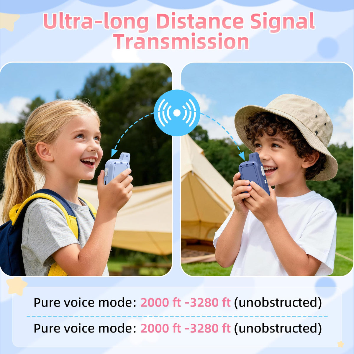 Labzuka outdoor walkie talkies ideal for camping hiking and backyard fun