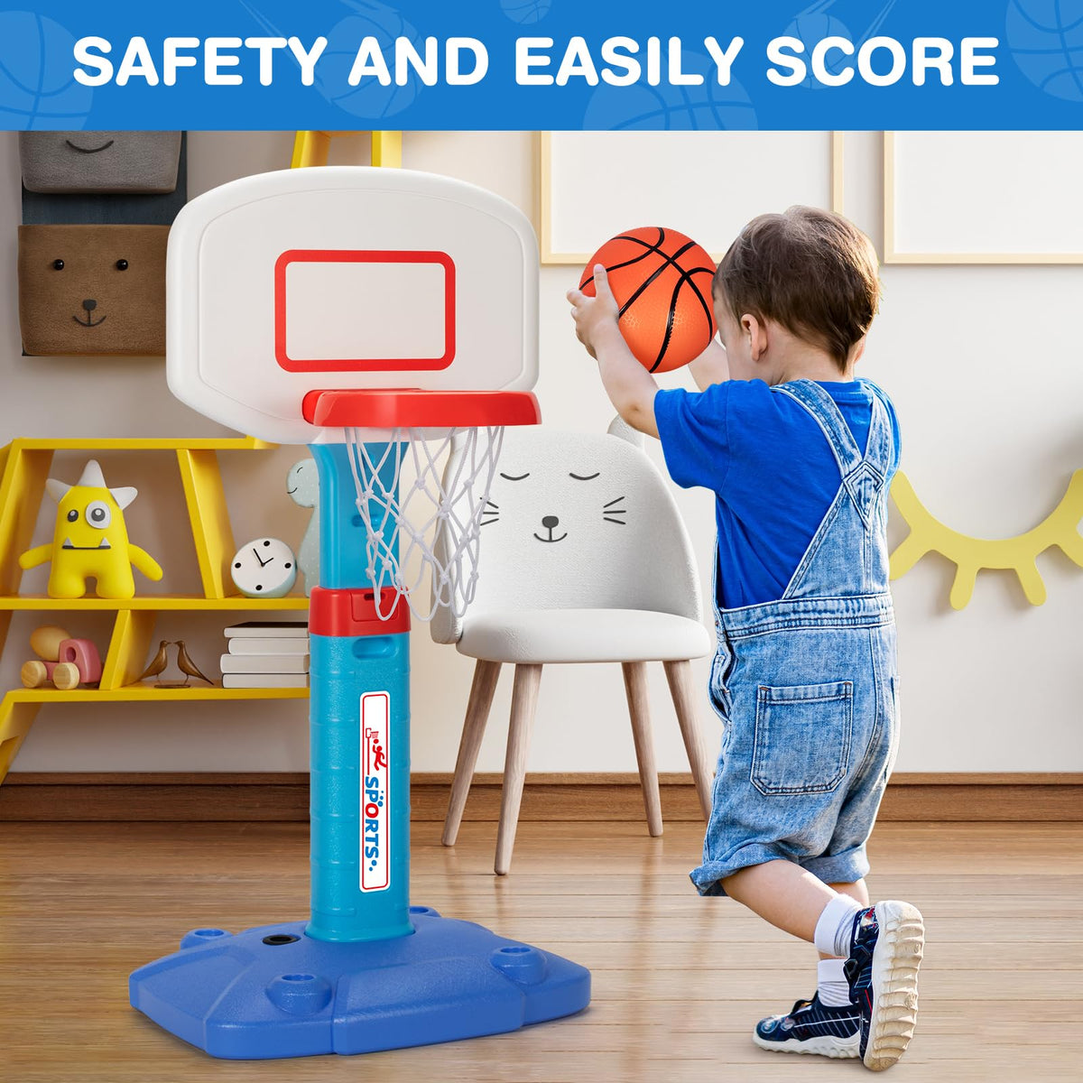 LACCHOUFEE ABS plastic construction is lightweight and durable for kids.