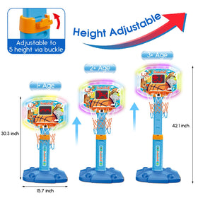 LACCHOUFEE adjustable height from 29.5 to 41.3 inches grows with your child.