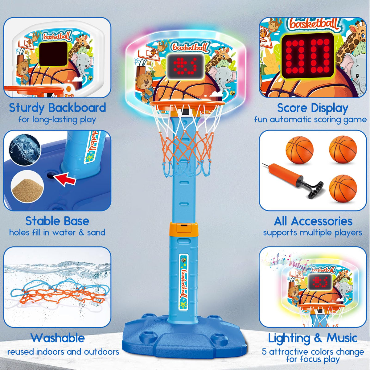 LACCHOUFEE suitable for indoor and outdoor use for versatile family fun.