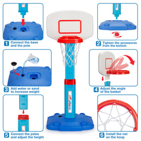 LACCHOUFEE kids enjoy basketball indoors or outdoors with family.