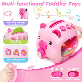 LACCHOUFEE multi-sensory piggy with bright visuals and music for focus