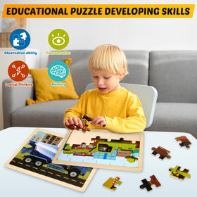 LACCHOUFEE playtime puzzles invite collaborative parent-child interaction.