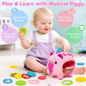 LACCHOUFEE safe durable baby toy with BPA-free materials and big coins