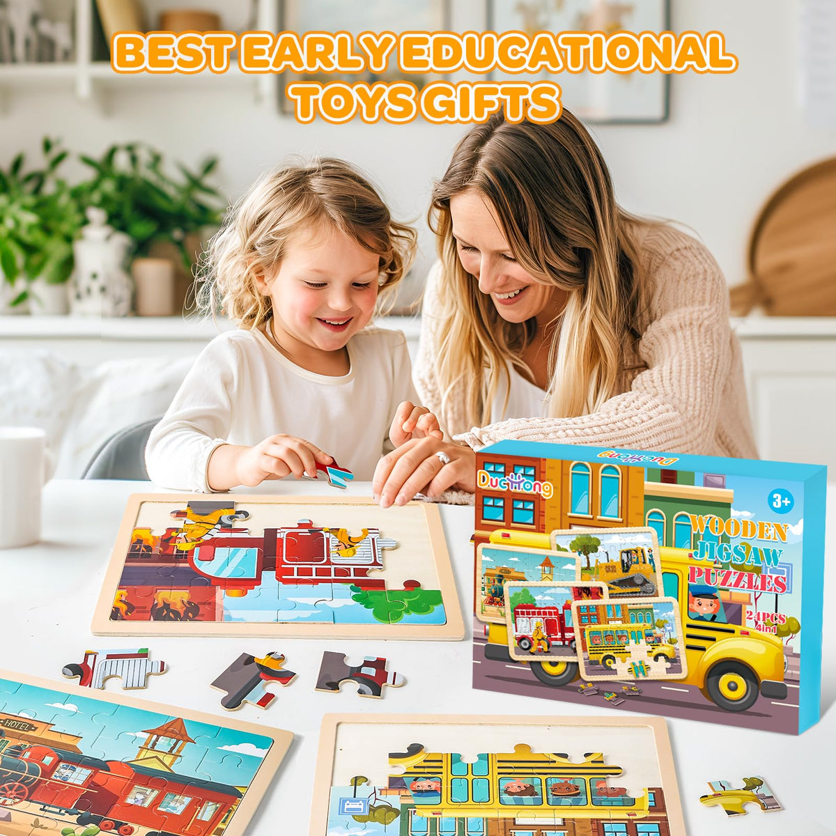 LACCHOUFEE safe, non-toxic wood with smooth edges for worry-free play.