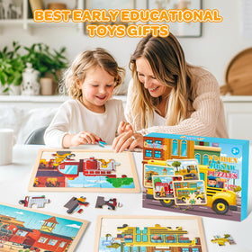 LACCHOUFEE safe, non-toxic wood with smooth edges for worry-free play.