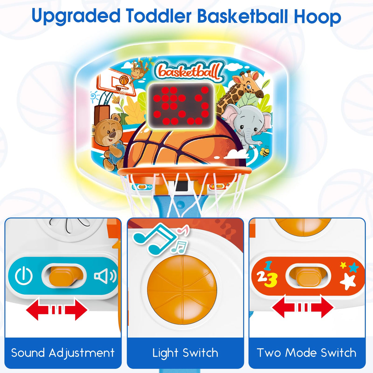 LACCHOUFEE includes three inflatable balls for immediate play.