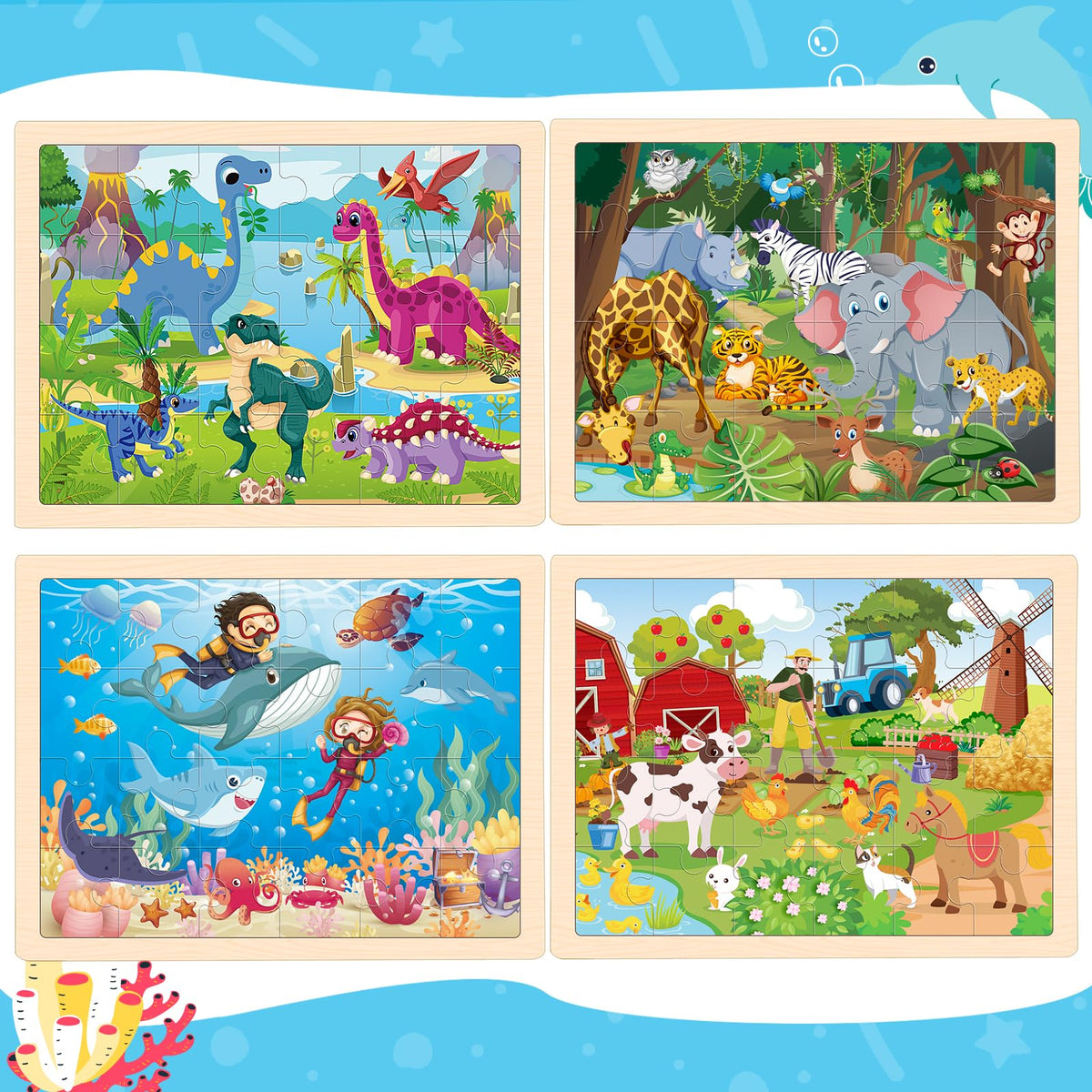 LACCHOUFEE wooden bulldozer puzzle improves hand-eye coordination