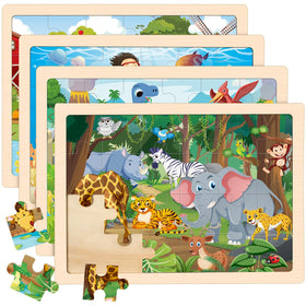 LACCHOUFEE wooden excavator puzzle enhances fine motor skills during play