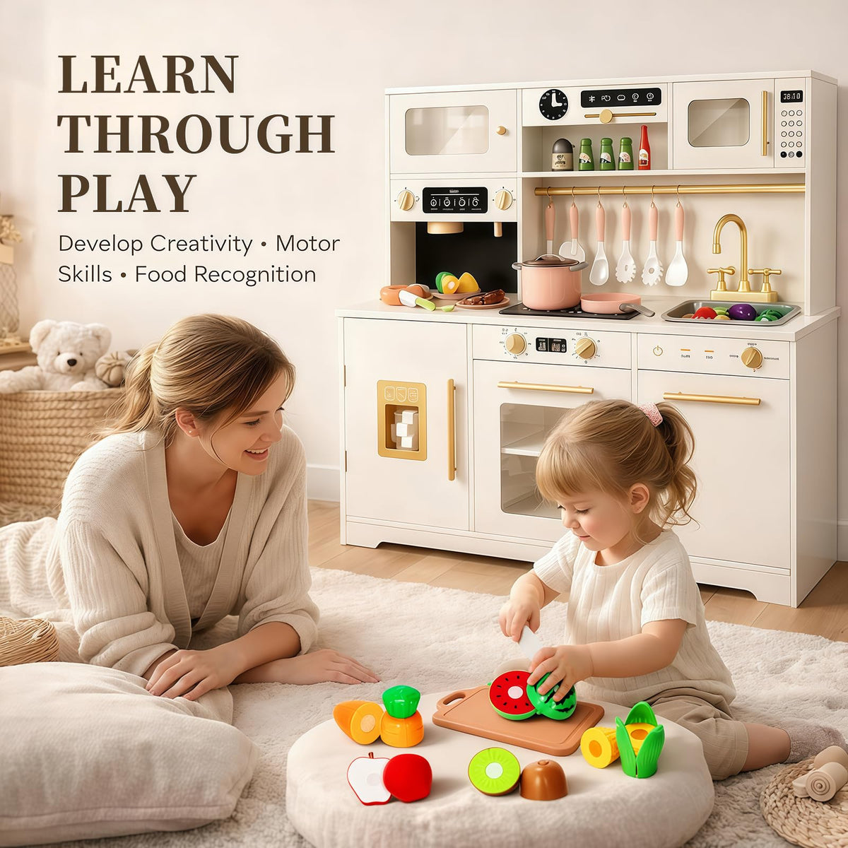 LACCHOUFEE clock and weather chart support storytelling in playtime.