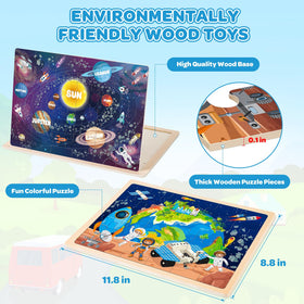 LACCHOUFEE earth-moon puzzle builds spatial awareness and problem solving