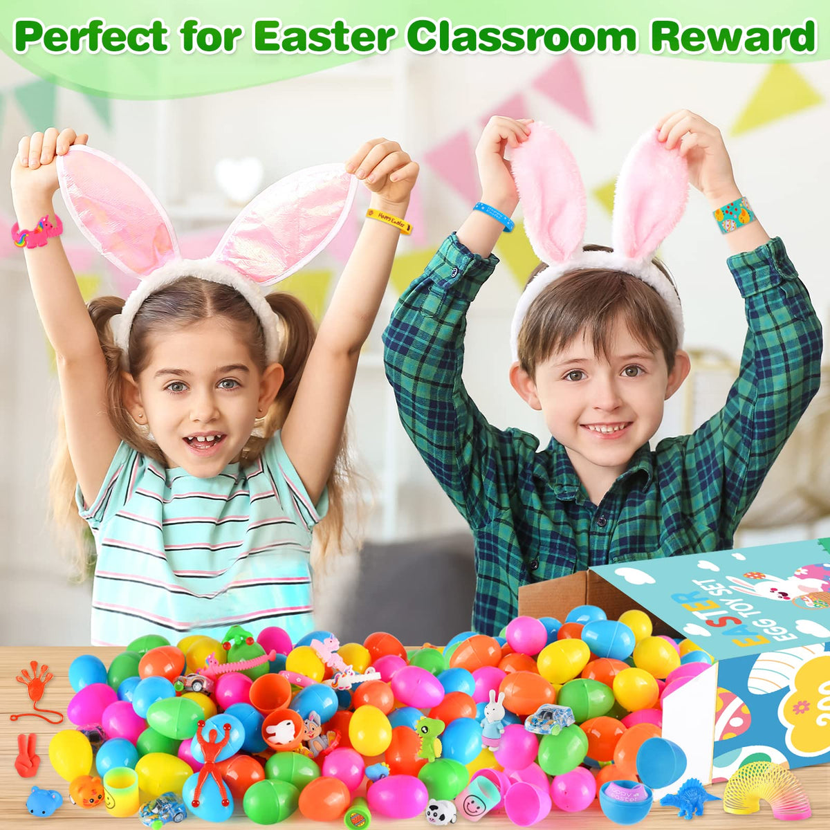 LACCHOUFEE compact Easter eggs portable for school trips