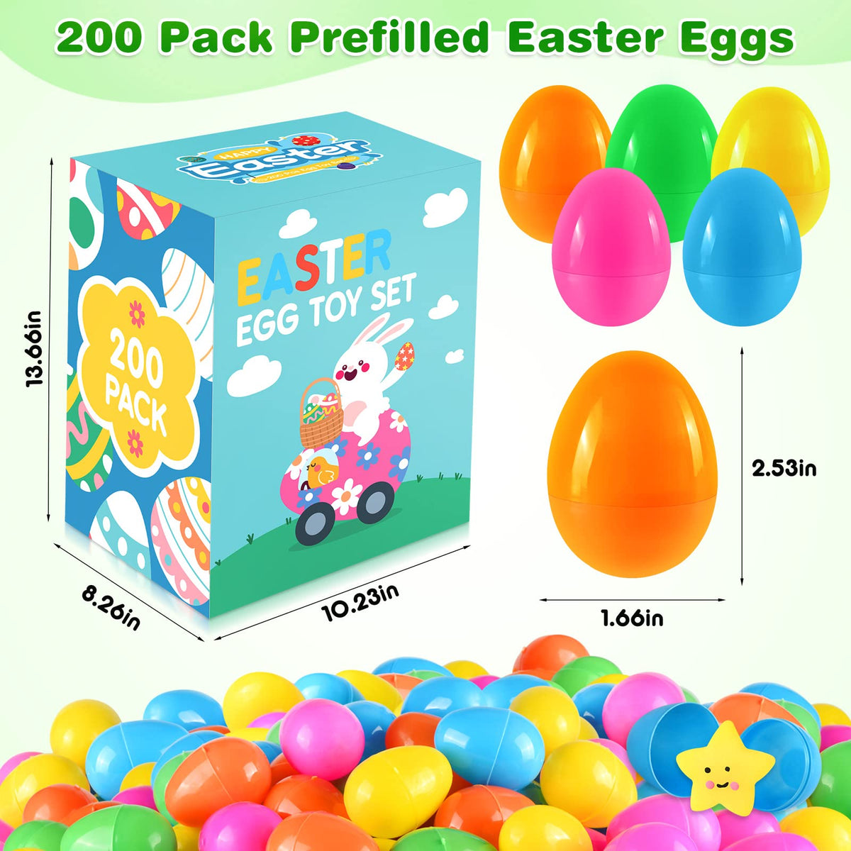 LACCHOUFEE durable plastic Easter egg safe for kids indoors and outdoors