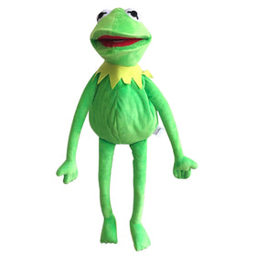 Lacroky Kermit Frog Hand Puppet in full body pose for imaginative play.