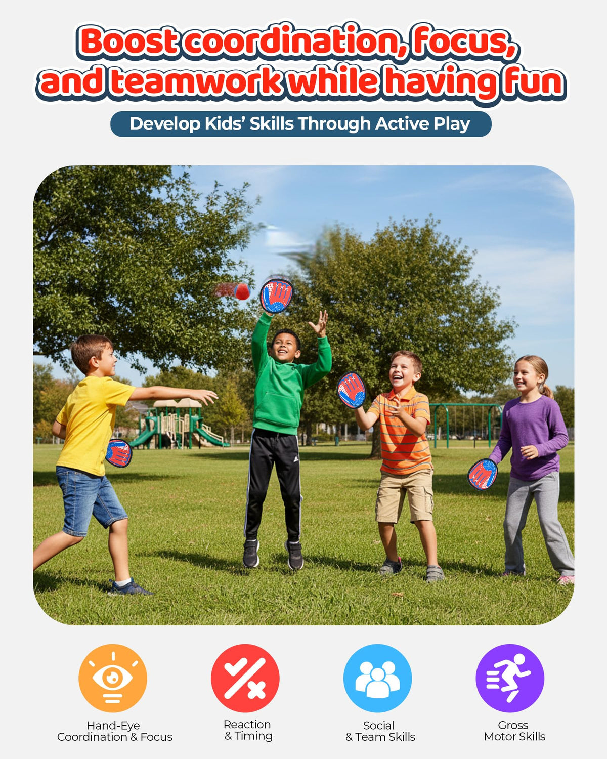 LADFAR adjustable straps fit kids and adults for comfortable, shared play.