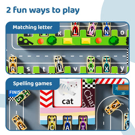 LADFAR ABC learning toy puzzle enhances letter recognition and number sequencing during play.