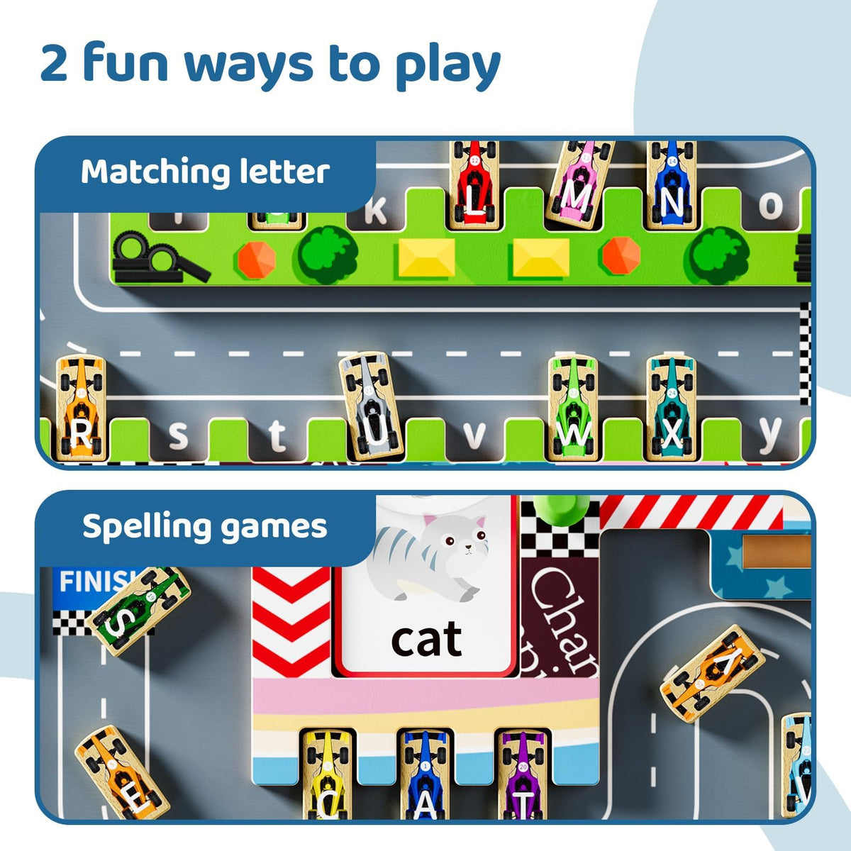 LADFAR ABC learning toy puzzle enhances letter recognition and number sequencing during play.
