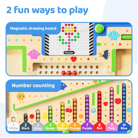 LADFAR counting and shape matching toy promotes fine motor and logical thinking.