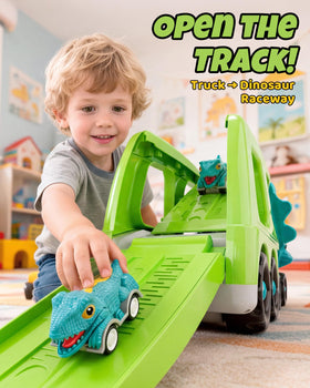 LADFAR kid-friendly dino-truck design supports imaginative play
