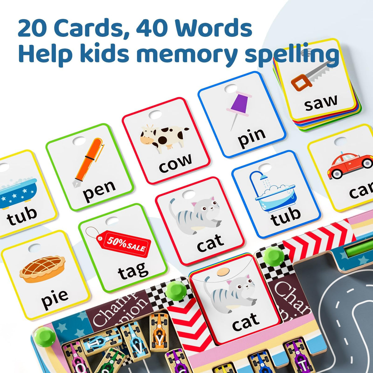 LADFAR magnetic letters and numbers kit supports cognitive growth through interactive sorting.