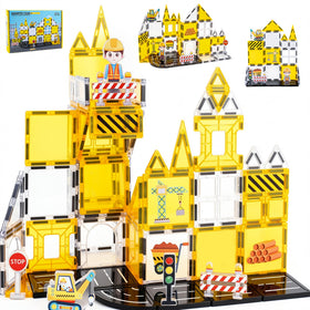LADFAR magnetic tiles crane component for kids—build tall structures and spark engineering curiosity.