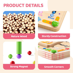 LADFAR portable busy board for home travel and classroom use