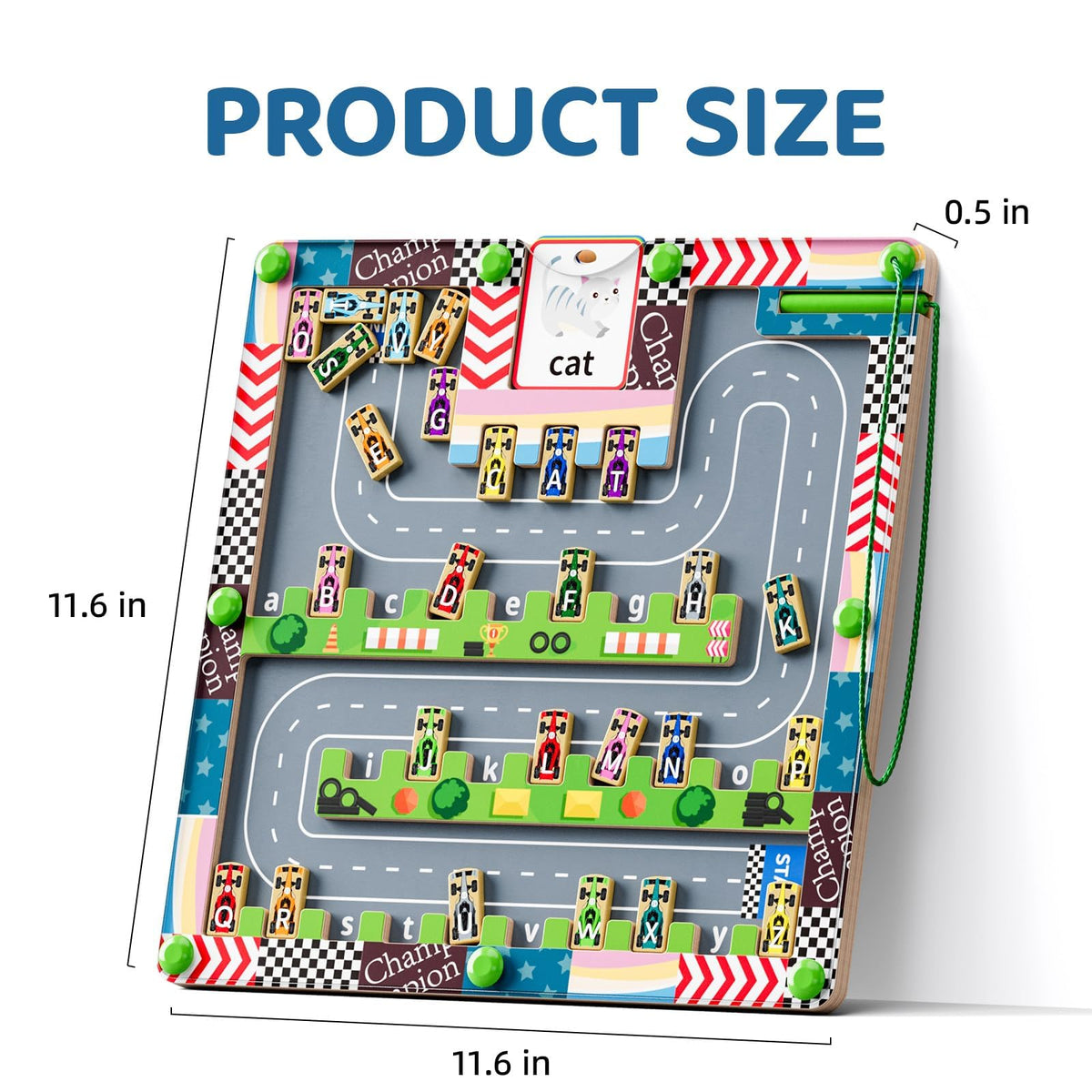 LADFAR portable Montessori toy ideal for car trips and family outings.