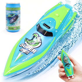 LAFALA mini RC boat with 2.4GHz remote for precise control in tub or pool.