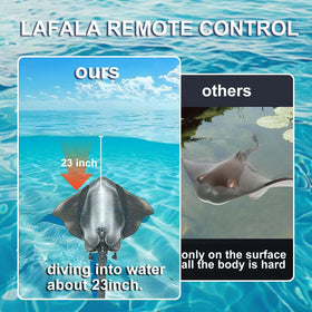 LAFALA stingray diving to 60 cm depth during fun water activities.