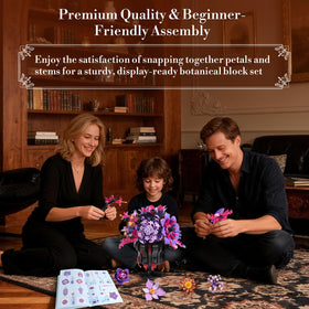 Lafnewv Flowers Bouquet Block Set beginner-friendly kit helps you craft lifelike petals.