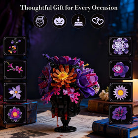 Lafnewv Purple Bouquet Block Set makes a thoughtful Valentine’s Day gift that lasts.