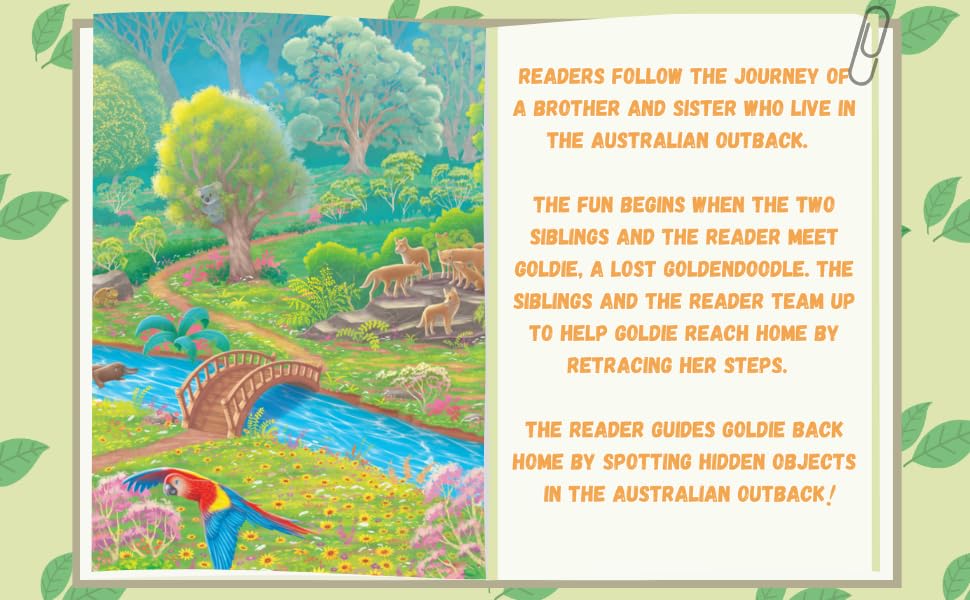 LAHEY LANE Outback Adventure cover shows Goldie's journey for kids
