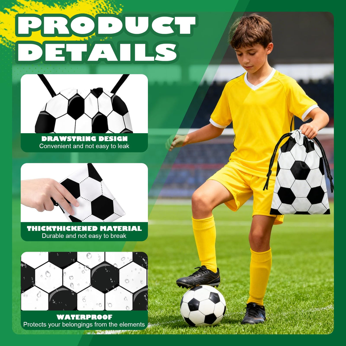 LaJasya soccer keychains add a sporty touch to party favors.
