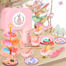 Lajeje Bunny Tea Set cups arranged for tea party play