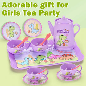Lajeje dinosaurs tea party cups support cooperative pretend play