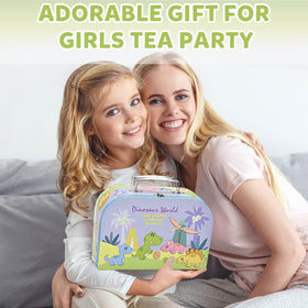 Lajeje dinosaurs serving tray helps organize snacks during play